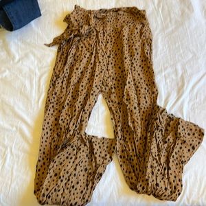 Abercrombie tie waist pants